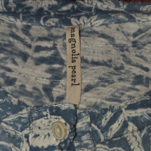 Magnolia Pearl Distressed T-shirt Knit Long Sleeve Dress One Size - Picture 3 of 5